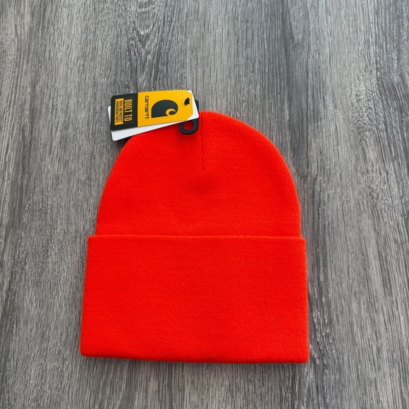 Carhartt Bold Orange Knit Beanie - Picture 2 of 4